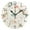 Black, variant on Pastel Style Stars Unicorns Clouds Cartoon Round Wall Clock Silent Analog Battery Operated Gold Pointer Home Decor 9.84" Diameter