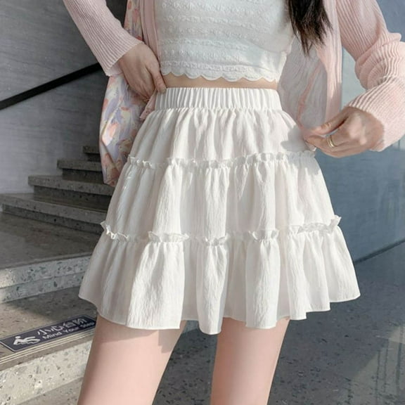 Women's A High Waist Fashion Design Cake Skirt Petite Pleated Tutu Skirt Denim Skirts for Women Knee Length Skirt Shorts for Women Bed Skirt Wrap around Sequined Skirts Mini Jean Skirt Girls Ballet