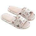thumbnail image 3 of Yuanlong Womens Slippers Printed Open Toe Home Flat Slippers Breathable Cozy Indoor Relaxation Daily Shoes, 3 of 9