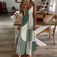thumbnail image 4 of Sage Green Sleeveless Dress Loose Women's Dress Dresses Luxury Evening Dresses, 4 of 9