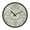 Sage Green And Ivory, variant on Indoor 12' Voice-Activated Luminous Decoration Wall Clock With LED Night Light Rose Floral Ribbon Border