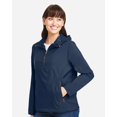 thumbnail image 2 of North End NE810W Women's Aura Lightweight Packable Anorak-Classic Navy/ Carbon-3XL, 2 of 6