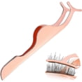 thumbnail image 3 of Épilateur de Cils en Acier Inoxydable à Pointe Courbée, Application et Retrait de Fausses Extensions (1 Pce, Or Rose), 3 of 5