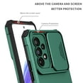 thumbnail image 6 of SaniMore for Samsung Galaxy A73 5G Case 2022 with Slide Camera Cover Built-in Kickstand Dual Layer Hybrid Shockproof Case for Galaxy A73 5G 6.7", Darkgreen, 6 of 12
