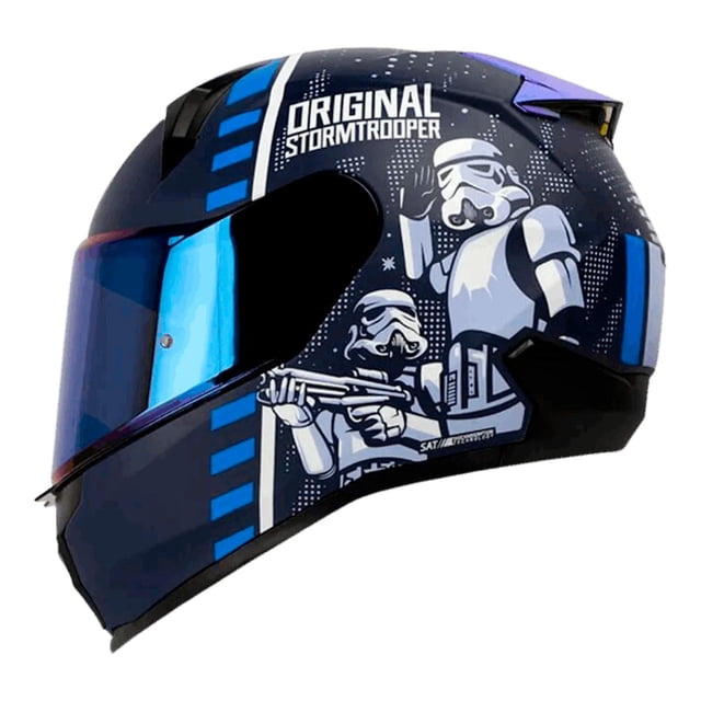 Casco Integral Shaft Storm Talla L Azul Navy Mate