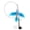 Blue, variant on BIMZUC Interactive Cat Feather Wand Toy with Suction Cup, Flexible Steel Wire Teaser, Blue Flying Fish, 12.6 inches / 32 cm