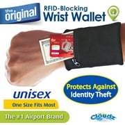 Cloudz : RFID Protection Travel Wrist Wallet - Black