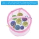thumbnail image 3 of Bolsa de almacenamiento para lanas, paquete de 2 bolsas portátiles para tejer a ganchillo, soporte para bolas, organizador de malla, bolsa de ganchillo para coser, rosa y verde, 3 of 5