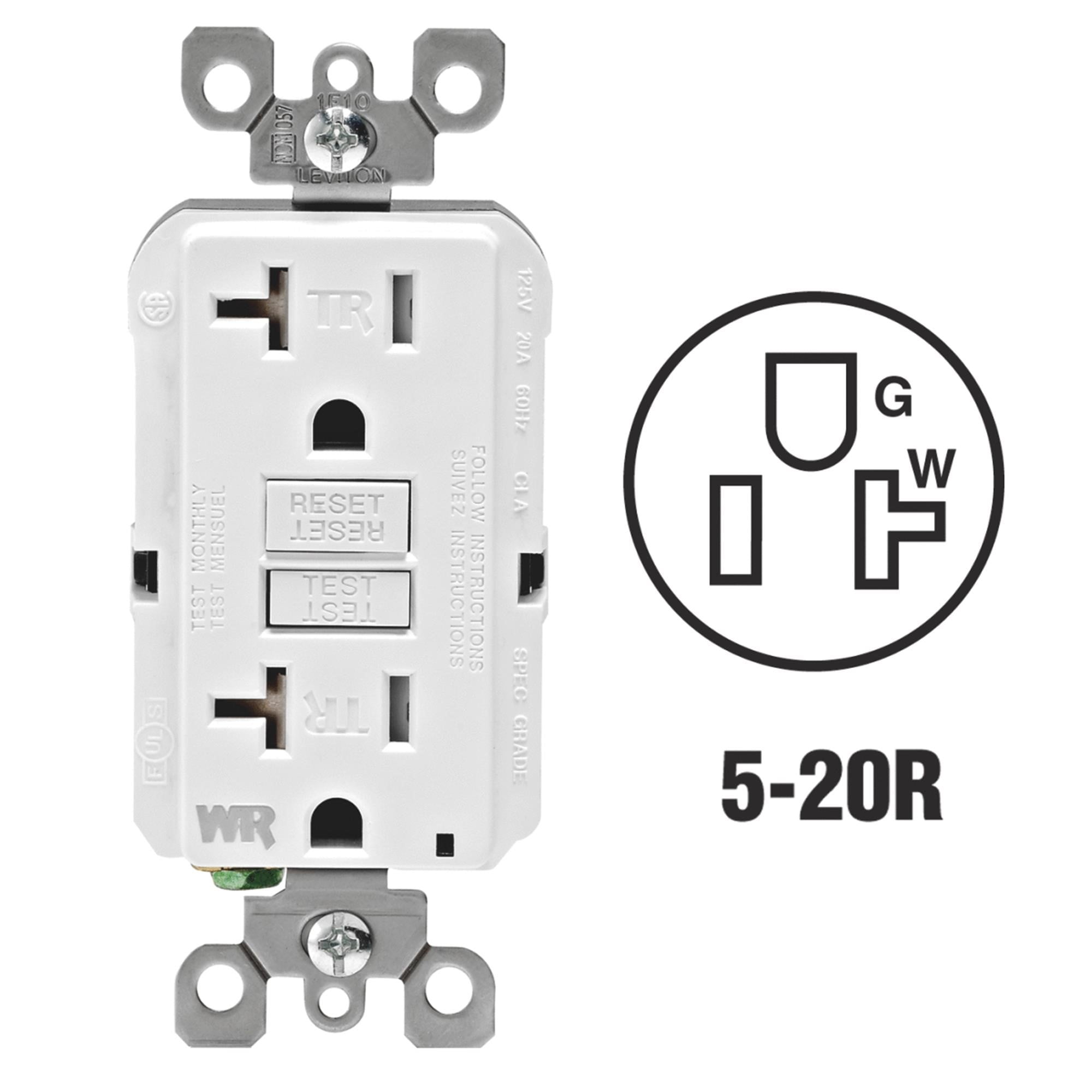 20A Tamper WeatherResistant GFCI Outlet