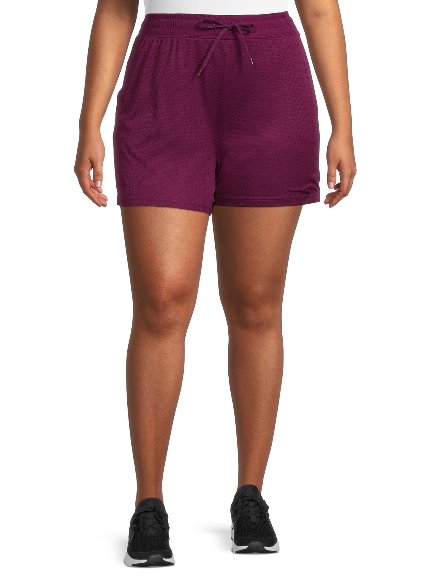 Athletic Works Plus Size Mesh Shorts, 2Pack