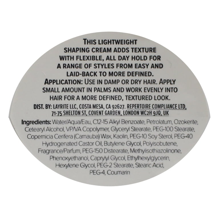 Layrite Men's Natural Matte Hair Cream, 4.25 Oz - Walmart.com