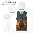 thumbnail image 3 of Honeii Sunset Prairie Meditating Horse print basktball shirt for men and women, Unisex basketball jersey for Theme party-X-Large, 3 of 6