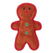 Holiday Time Tough Plush Gingerbread Man Dog Toy