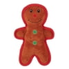 Holiday Time Tough Plush Gingerbread Man Dog Toy