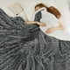 thumbnail image 2 of Manta Bedsure Sherpa Queen de 230 x 230 cm, color gris oscuro, 2 of 6