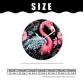 thumbnail image 2 of 10 Inch Wall Clock Battery Operated Silent Clock Decorative for Office, Kitchen, Outdoor, Living Room，Beautiful Pink Flamingo on Black Style, 2 of 4