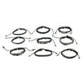 thumbnail image 1 of Bracelets Tissés Manchette Wrap, 9pcs Tressé PU Bracelets en Cuir Mode pour Fête, 1 of 8