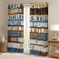 thumbnail image 2 of Homewish Brown Lodge Cabin Curtains Pack of 2 (42x84 Each), Enjoy Farm Life Curtains Blackout, Teens Kids Adult Men Bedroom Curtains, Living Room Curtains Decor, 2 of 6