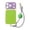 Green, variant on Contrast Color Silicone Phone Case for iPhone 17 - Protective Cover with Adjustable Wrist Strap & Ball Charm - Summer Vibe Drop-Proof Accessory(Green)