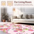 thumbnail image 2 of ODIKA 5' x 7' Machine Washable Non-Slip Area Rug, Floral Flower High Traffic Rug, Pink, 355811, 2 of 7