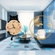 thumbnail image 2 of Reloj De Pared Colgante Ligero Que No Hace Tictac, Decoración, Escultura De Bola De Cristal, Figura De Metal, Adorno Para Oficina, Dormitorio, Sala De Estar Y Pasillo., 2 of 8
