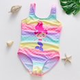 thumbnail image 1 of Traje de baño para niñas, traje de baño de una pieza con degradado colorido, moderno, duradero, práctico, traje de baño para niños lindo, 1 of 5