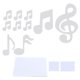 thumbnail image 1 of Music Note Wall Sticker DIY Innovative Embossed Decals Home Bedroom Background DecorationSilver, 1 of 4