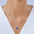 thumbnail image 3 of ANGARA Lab Grown 6.5 Ct Blue Sapphire Teardrop Pendant with Lab Diamond for Women in 14K Yellow Gold (Size-14x10mm) | Anniversary, Jewelry Gift for Women | Lab-Grown Blue Sapphire Necklace, 3 of 7