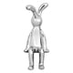 thumbnail image 1 of Figura Decortiva - Forma de Conejo Plateado, 1 of 3