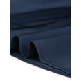 thumbnail image 5 of INSPIRE CHIC Blouse Satinée Unie à Manches Longues pour Femme avec Nœud au Cou m Bleu Foncé, 5 of 5