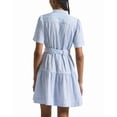 thumbnail image 2 of Derek Lam 10 Crosby womens  Clynton Pintuck Stripe Shirtdress, 4, White, 2 of 5