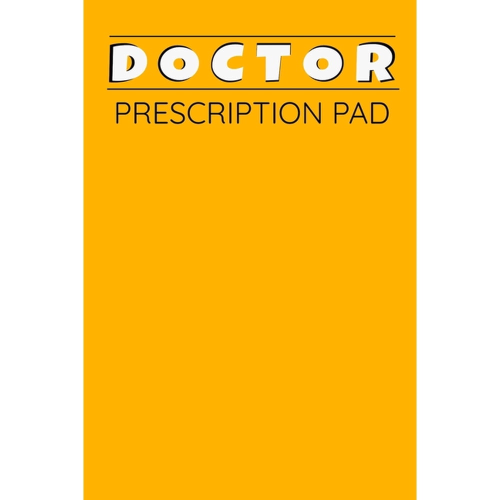 Doctor Prescription Pad Doctors Patient Prescription Rx Pad Paper
