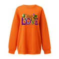 thumbnail image 4 of BLTIBY Mardi Gras Sweatshirts for Women Carnival Print Crew Neck Long Sleeve Loose Soft Comfy Fashion Pullover Tops 2025 Orange M, 4 of 4