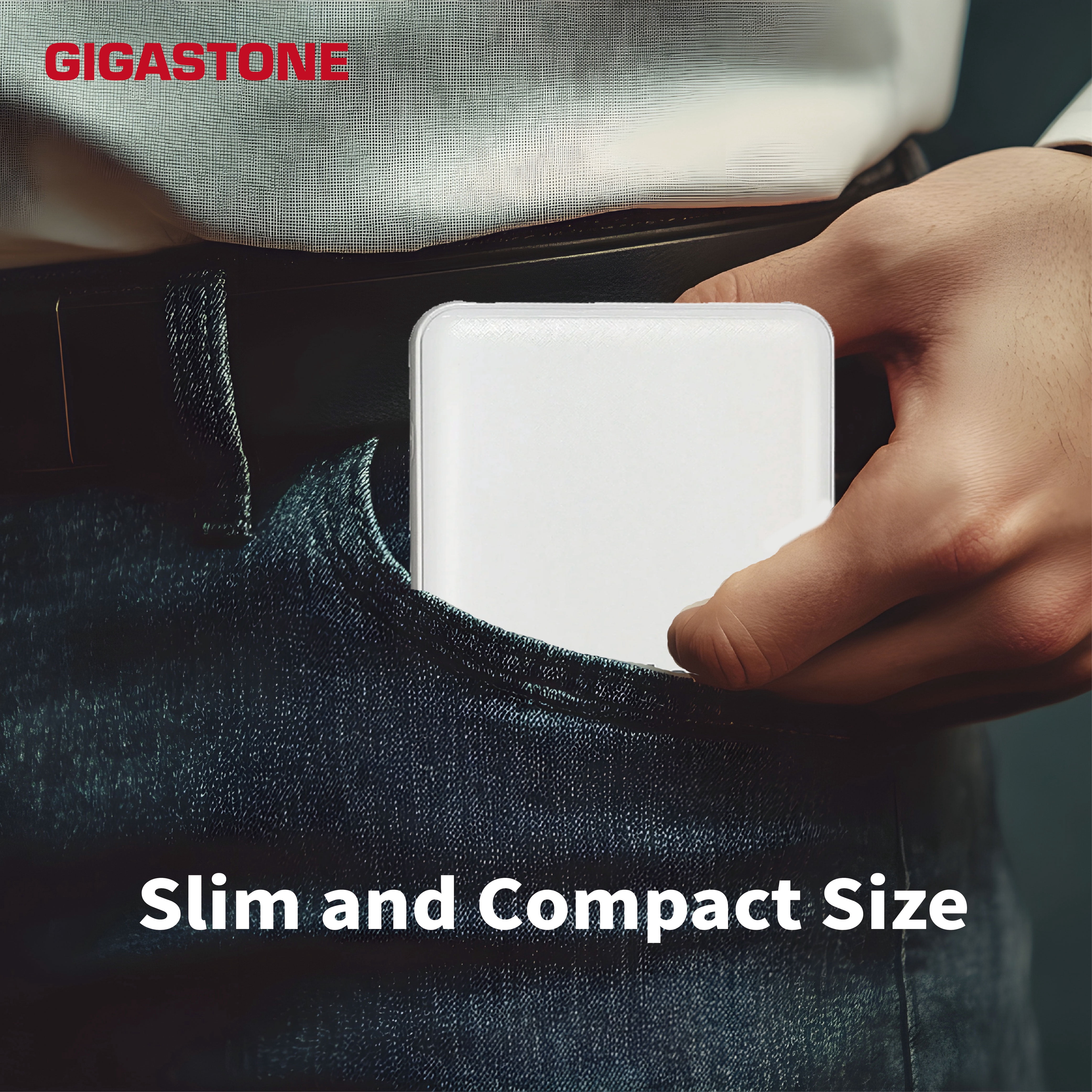 Gigastone Dual Output Powerbank 10,000 mAh Battery charger White, Fast Charge Compatible with Apple iPhone Xs/XS MAX Nintendo Switch iPad - 2 Pack
