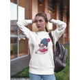 thumbnail image 2 of A Cute Rabbit With Glasses  Sweatshirt Women -Image by Shutterstock, Female 4X-Large, 2 of 4