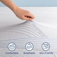 thumbnail image 2 of Telino 3 inch King Mattress Topper, Memory Foam Mattress Topper with Removable & Washable Cover, 2 of 8