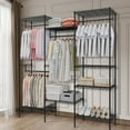 thumbnail image 2 of Heavy Duty Metal Clothes Rack Organizer with 890LBS Load Capacity, Freestanding with 4 Hanging Rods and 8 Adjustable Shelves, Space-Saving Storage for Bedroom or LaunStorage, 2 of 7
