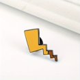 thumbnail image 4 of Cartoon Lightning Tail Enamel Pin, Cute Unisex Japanese Style, Simple Personality Lapel Badge For Couples, Apparel And Bag Accessory, 4 of 5