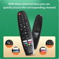 thumbnail image 3 of Control Remoto De Televisión Inteligente, Control Remoto Por Voz De TV De 32.8 Pies De Distancia Universal EC32V2HA EC40V2FA Para BP320HSG9200 Para RO 65LEG Para LED 4021GOIN, 3 of 7