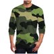 thumbnail image 1 of Blusas y camisas de manga larga y cuello redondo para hombre, estilo casual, estampado, cuello redondo, manga corta, poliéster, 1 of 4