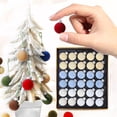 thumbnail image 6 of 3Cm 30Pcs Plastic Flocked Christmas Balls Set Colorful Hanging Ornaments, 6 of 9