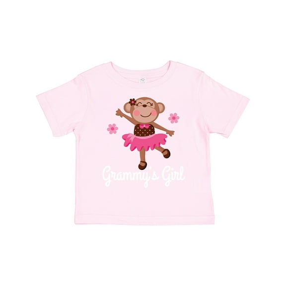 Inktastic Grammy Girl Ballerina Monkey Girls Toddler T-Shirt