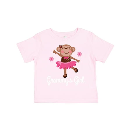 

Inktastic Grammy Girl Ballerina Monkey Gift Toddler Toddler Girl T-Shirt