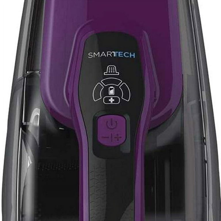 BLACK+DECKER Smartech 2.0Ah Cordless Lithium Hand Vacuum, HHVJ320BMFS27,  Purple