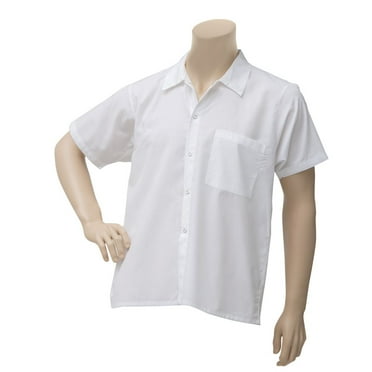 Chef Revival Cook's Shirt White Poly Cotton Basic - Small