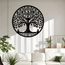 HELLOYOUNG 1pc Rustic Metal Tree Of Life Wall Art - Reusable Decorative Hanging For Home Or Office | Ideal Housewarming Gift,Home Decor ,Room Decor,Wall Decor Gifts Birthday Graduation