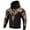 D1-Khaki842, variant on Men's Viking Zip Up Hooded Jacket Heavy Fleece Sweatshirt Blue Celtic Knot Tribal Print Nordic Street Outerwear With Pocket