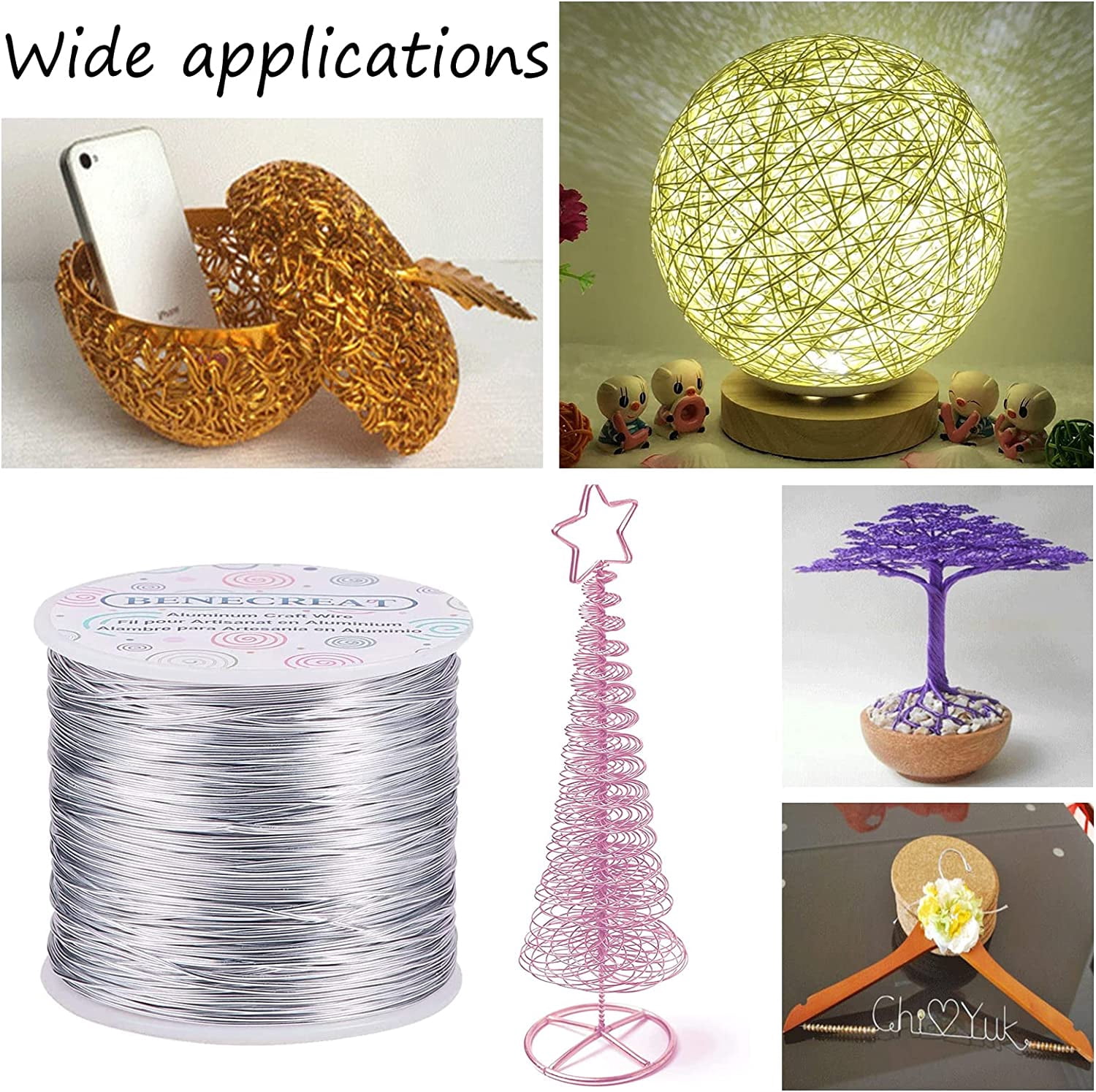 20 Gauge 770FT Aluminum Wire Anodized Jewelry Craft Making Beading Floral Colored Aluminum Craft Wire - Blue