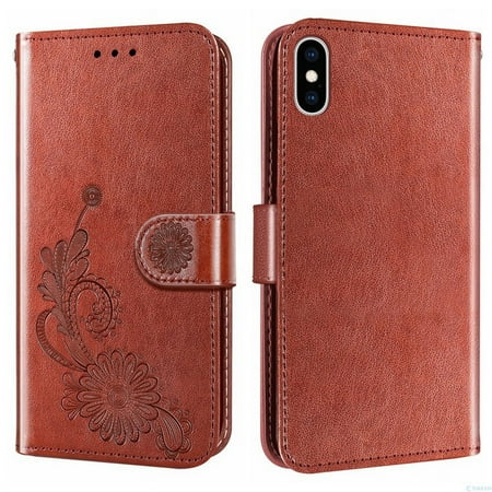 iPhone 13 Pro Max Leather Wallet Case 6.1 Inch [PU Leather with Magnetic Flip Case Card Holder Come with Alarm Protection Gift for iPhone 13 Pro and iPhone 13 Pro Max (Brown Color is Available)