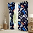 thumbnail image 4 of jejeloiu Gamer Gaming Blackout Curtains Set of 2 (52x84 Each),Modern Video Game Window Curtains,Colorful Vintage Console Curtains and Drapes For Child,Lightweight Room Decorative, 4 of 6